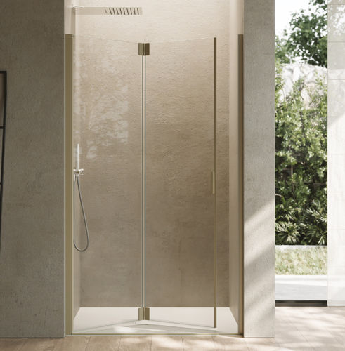 Paroi de douche pliante - POLARIS Super - SAMO - en niche / en verre trempé / en verre satiné