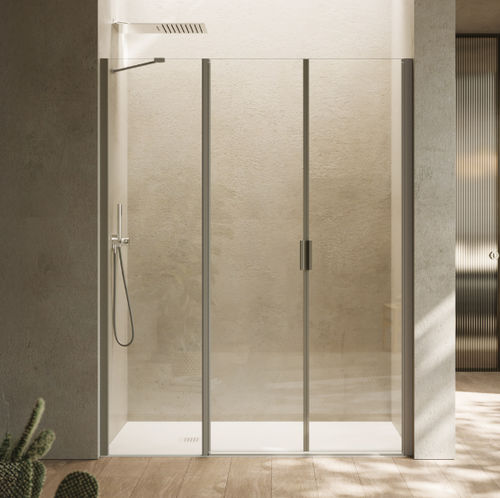 Paroi de douche battante - POLARIS Super - SAMO - rectangulaire / en niche / en verre trempé