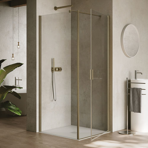 Paroi de douche battante - POLARIS Super - SAMO - angulaire / d'angle / en verre trempé