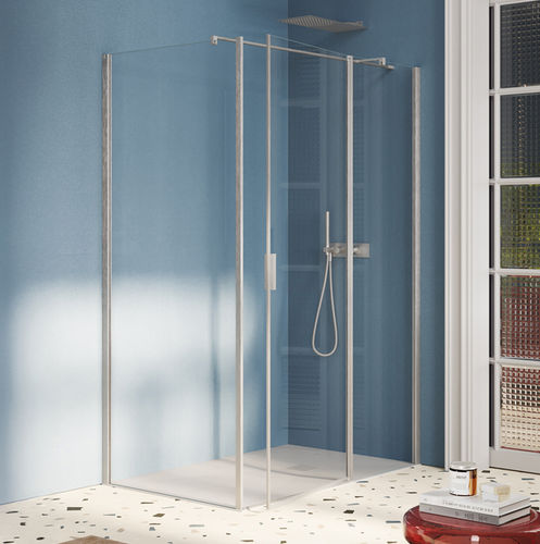 Paroi de douche battante - POLARIS Super - SAMO - angulaire / d'angle / en verre trempé