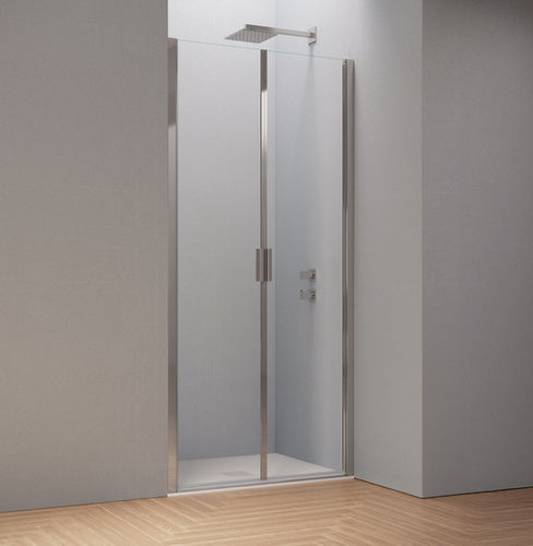 Paroi de douche battante - POLARIS Super - SAMO - rectangulaire / en niche / en verre trempé