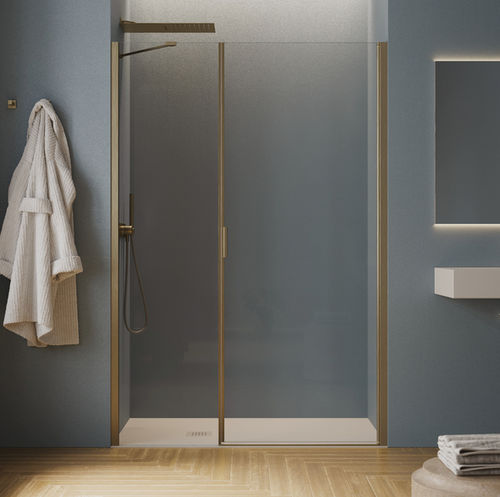 Paroi de douche battante - POLARIS Super - SAMO - en niche / en verre trempé / 6 mm