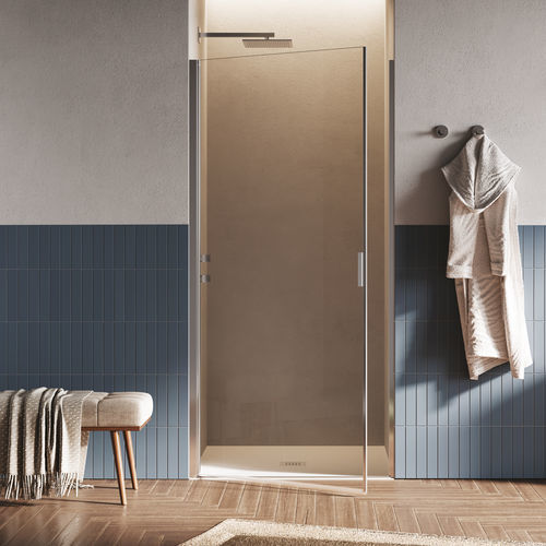 Paroi de douche battante - HINGED DOOR B2800 - SAMO - rectangulaire / en niche / en verre trempé