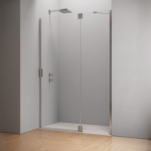 Paroi de douche battante - HINGED DOOR WITH INLINE FIXED PANEL B3110 - SAMO - rectangulaire / en niche / en verre trempé