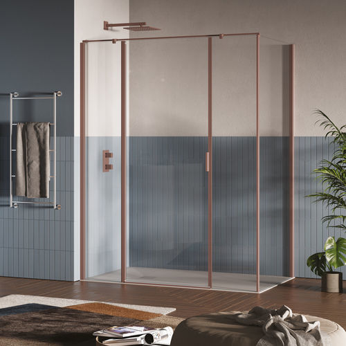 Paroi de douche fixe - POLARIS SUPER - SAMO - battante / d'angle / en verre trempé