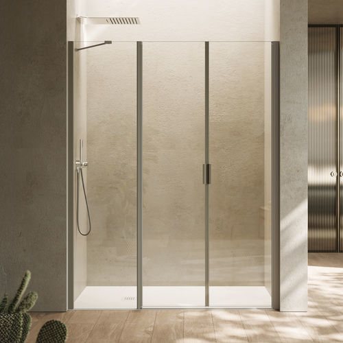 Paroi de douche va-et-vient - POLARIS SUPER - SAMO - réversible / en verre trempé / en verre sérigraphié