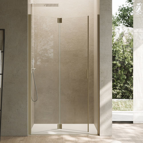 Paroi de douche pliante - POLARIS SUPER - SAMO - va-et-vient / réversible / en verre trempé