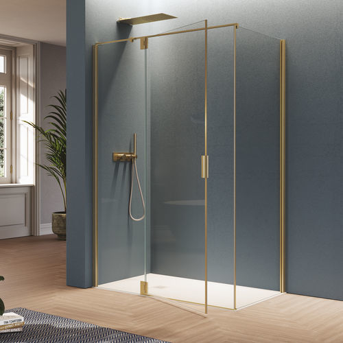 Paroi de douche fixe - POLARIS SUPER - SAMO - battante / d'angle / en verre trempé