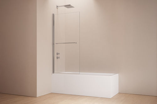 Pare-baignoire va-et-vient - B867 series - SAMO - réversible / en verre trempé / 1 volet