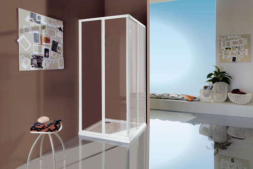 Paroi de douche coulissante - CIAO - SAMO - fixe / d'angle / en verre transparent