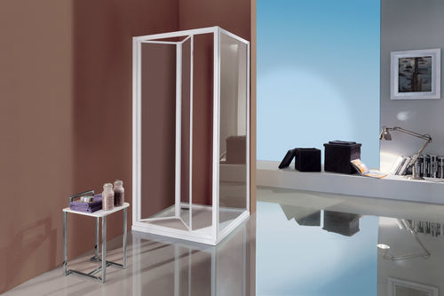 Paroi de douche pliante - CIAO - SAMO - en verre trempé / en verre transparent / en verre sérigraphié