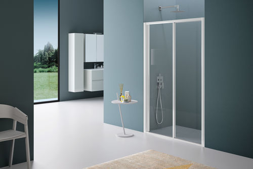 Paroi de douche coulissante - AMERICA - SAMO - fixe / en verre trempé