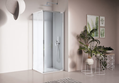 Paroi de douche coulissante - AMERICA QUATTRO - SAMO - fixe / battante / d'angle