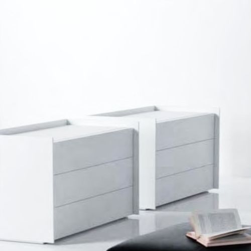 Commode contemporaine - TRAY - Tisettanta - en wengé / en bois laqué / avec tiroir