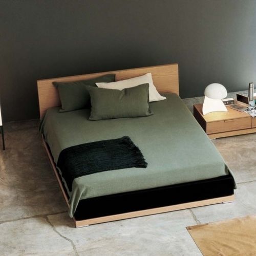 Lit double - NIKKA - Tisettanta - contemporain / avec tête de lit / avec base de rangement