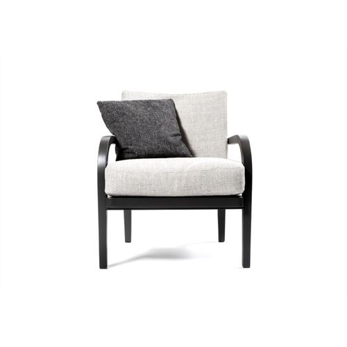 Fauteuil contemporain - GINEVRA - Tisettanta - en tissu / en bois massif / avec coussin amovible