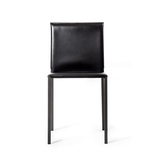 Chaise en cuir - ANNETTE - Tisettanta - contemporaine / d'intérieur / avec piètement en métal