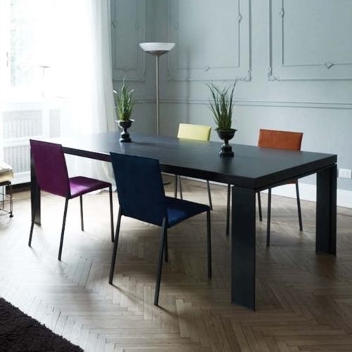 Table contemporaine - VITTORIO - Tisettanta - en bois / avec piètement en métal / rectangulaire