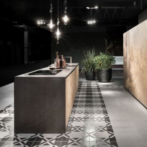 Cuisine contemporaine - OPERA - Tisettanta - en bois / en verre / en marbre