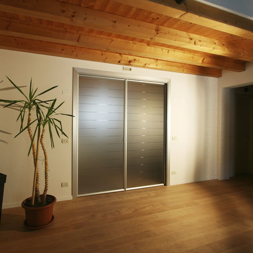 Système à galandage pour porte coulissante - LUCE DOUBLE - ECLISSE