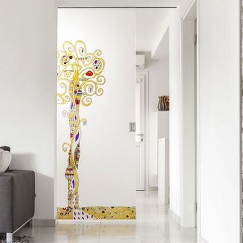 Système à galandage pour porte coulissante en verre - ECLISSE