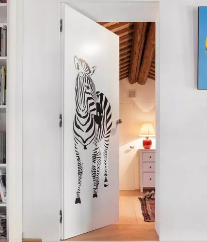 Panneau de porte en bois massif - PRIMER-COATED - ECLISSE - sur mesure