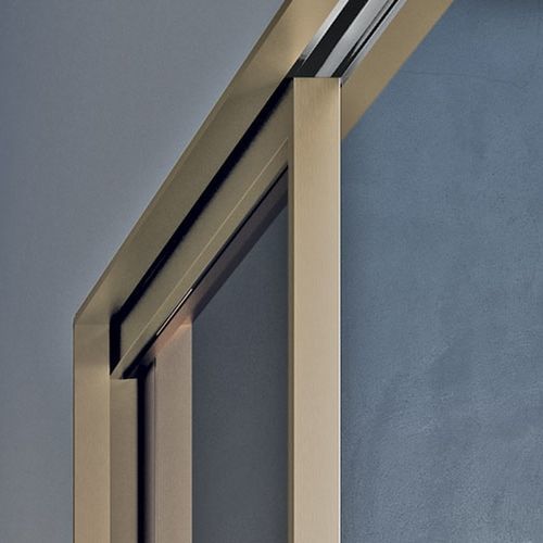 Profilé pour porte en bois - MIMESI - ECLISSE - en aluminium / en verre / en enduit