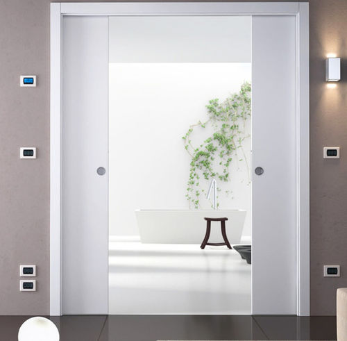 Système à galandage pour porte coulissante - LUCE DOUBLE - ECLISSE - en kit