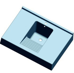 Lavabo lave-linge à encastrer - SANILINGE - SANITEC - PAREO - en fibre de verre / en résine