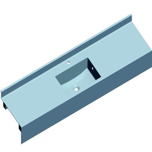 Plan vasque en résine - SANIVASQUE 1800  - SANITEC - PAREO - en fibre de verre / à usage professionnel