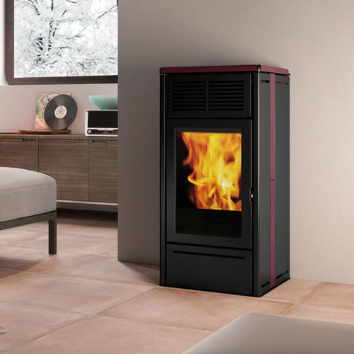 Poêle à granulés - NARA2 UP - EDILKAMIN - 5 kW - 10 kW / 0 - 5 kW / à poser