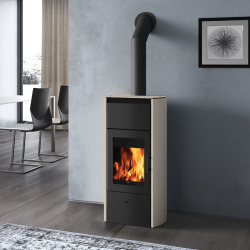 Poêle en acier - FLAMMA 14 - EDILKAMIN - à bois / 10 kW - 20 kW / à poser