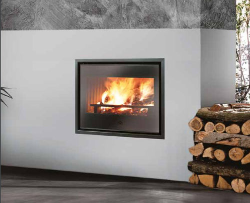 Insert de cheminée à bois - LUCE PLUS 54 - EDILKAMIN - en acier / en fonte / à convection naturelle