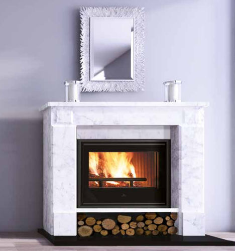 Insert de cheminée à bois - LUCE PLUS 62 - EDILKAMIN - en acier / en fonte / à convection naturelle
