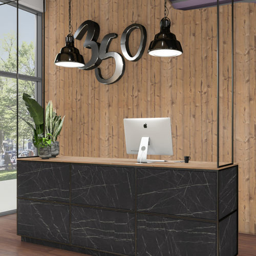 Panneau décoratif d'ameublement - F206 PG - EGGER - pour agencement intérieur / à grande résistance / en marbre