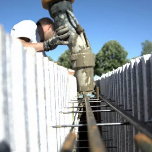 Béton de polystyrène expansé - EUROMAC2 - à haute résistance / isolant / antisismique