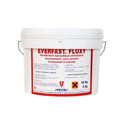 Revêtement de sol en résine époxy liquide - FLOXY - EVERFAST - lisse / aspect béton / à haute résistance