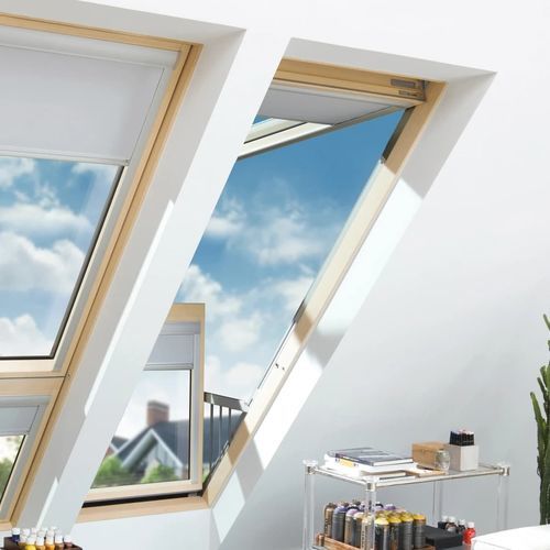 Fenêtre-balcon en aluminium - FGP-X P50 APMX - FAKRO - en pin / à soufflet / à triple vitrage