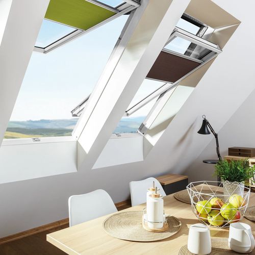 Fenêtre de toit en aluminium - FPU-X MAX P50 AUMX - FAKRO - en pin / bois-alu / à soufflet