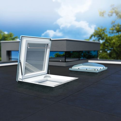 Lanterneau pour toiture-terrasse - DRC-C P2 - FAKRO - étanche à l'eau / étanche à l'air / à double vitrage
