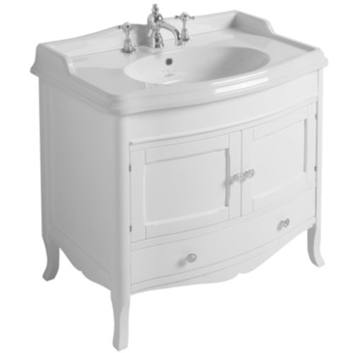 Meuble vasque à poser - ARMC 90 - SIMAS ACQUA SPACE - en noyer / classique / avec porte