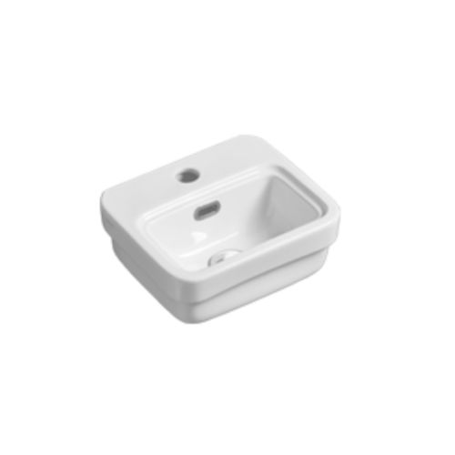 Lave-mains suspendu - EVO 13 - SIMAS ACQUA SPACE - rectangulaire / en céramique