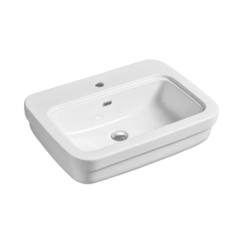 Vasque suspendue - EVO 11 - SIMAS ACQUA SPACE - en céramique / avec mitigeur / rectangulaire