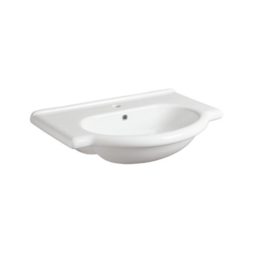 Vasque suspendue - TOP 63 - SIMAS ACQUA SPACE - en céramique / avec mitigeur / 1 trou