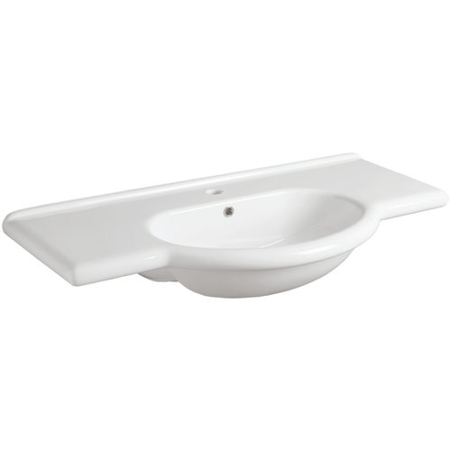 Vasque suspendue - TOP 60 - SIMAS ACQUA SPACE - en céramique / avec plan intégré / avec mitigeur