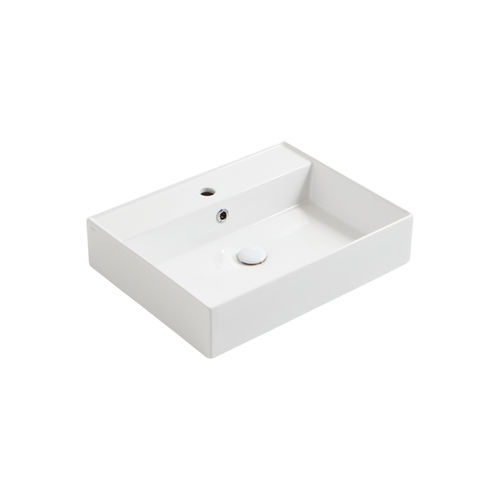 Vasque suspendue - AG 61 - SIMAS ACQUA SPACE - en céramique / avec mitigeur / rectangulaire
