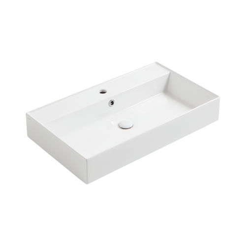 Vasque suspendue - AG 81 - SIMAS ACQUA SPACE - en céramique / avec mitigeur / rectangulaire