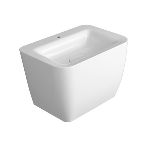 Vasque suspendue - HE 11 - SIMAS ACQUA SPACE - en céramique / rectangulaire / 1 trou