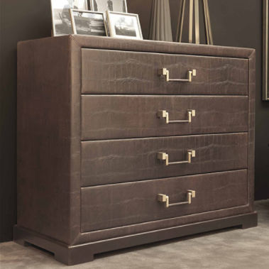 Commode contemporaine - MIDA - KHAOS - en cuir / tapissée / non spécifié