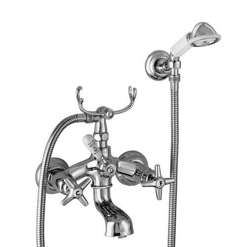 Mélangeur pour douche - 3274-305-6 - RUBINETTERIE STELLA - pour baignoire / mural / en laiton chromé